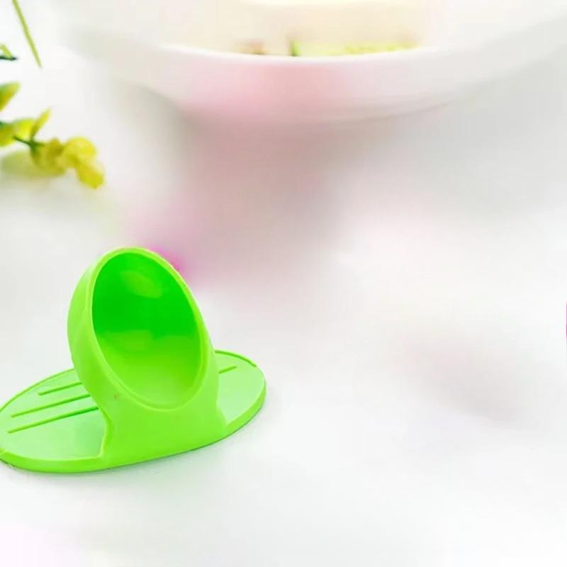 

1шт силиконовые изолированные накладки на пальцы для духовки микроволновки изолированные перчатки термостойкие утолщенные изолирующие коврики подарок зелёный