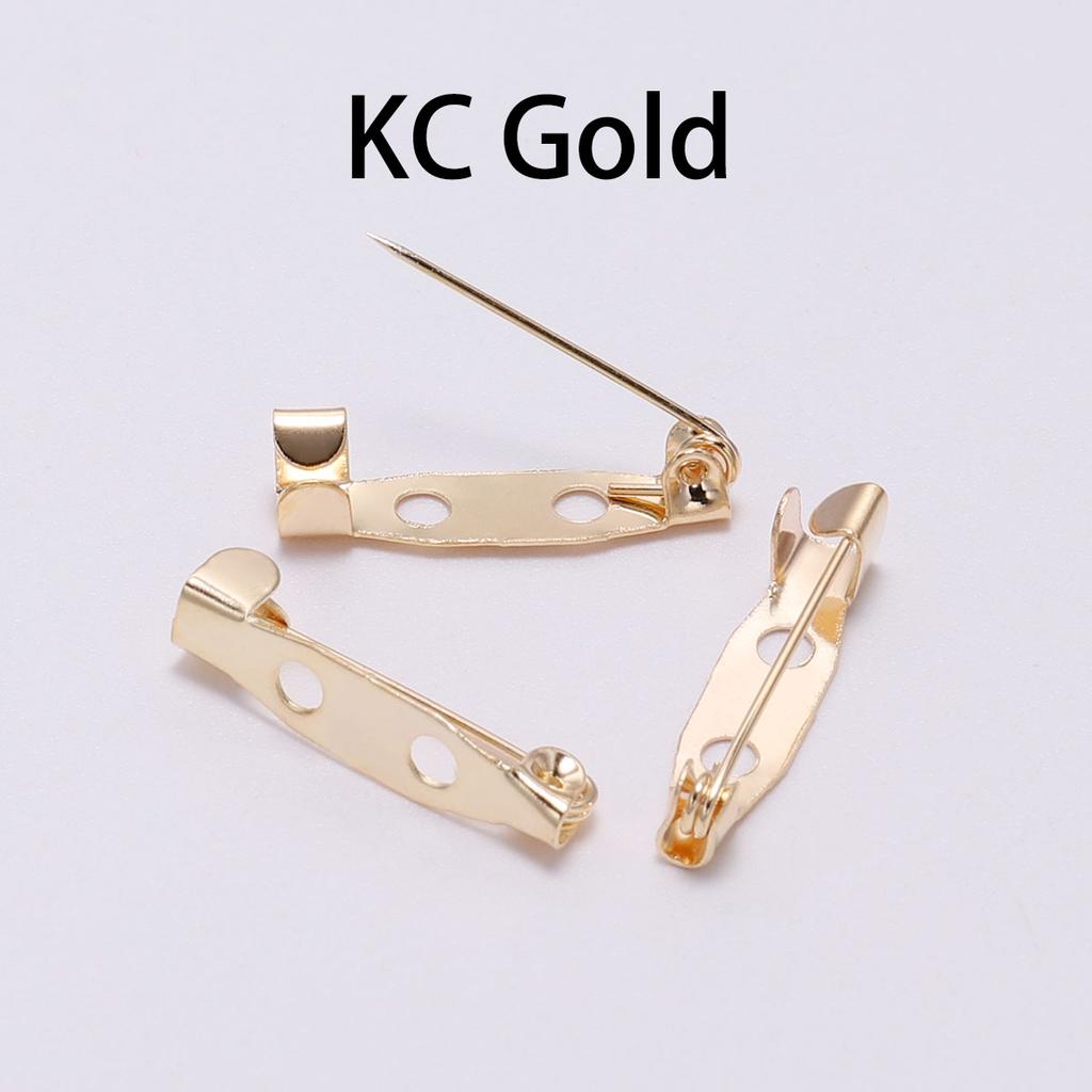 20-50pcs 20 25 32 38mm Brooch Clip Base Pin Blank Safe Lock Brooch Pin Base Badge Holder For DIY Jewelry Making Finding Supplies
