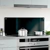 Vidaxl Panel Ochronny Do Kuchni, Czarny, 100X40 Cm, Szkło Hartowane