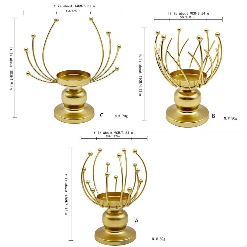 62KD Iron Holder Decorative Candlestick Holder for Formal Event for Friend Candelabra Elegant Decorations