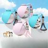285ml Tragbare Hundewasserflasche 304 Edelstahl Kugelförmiger Haustier-Reise-Wasserspender Auslaufsicher Mit Lanyard Outdoor