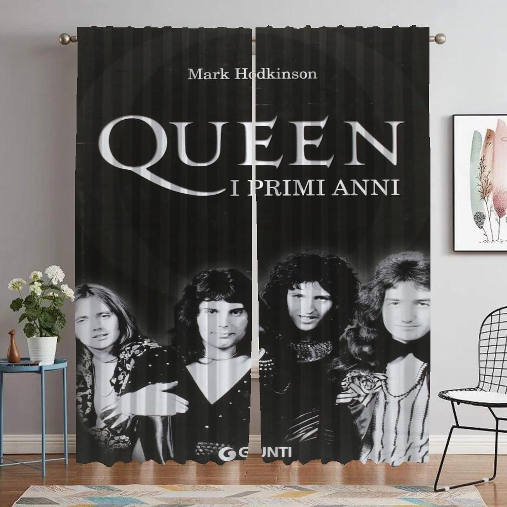 Queen Window Curtain for Room 2 Panel Shades Modern Living Room Curtains Halloween Decoration Tulle for Bedroom Partition Camera