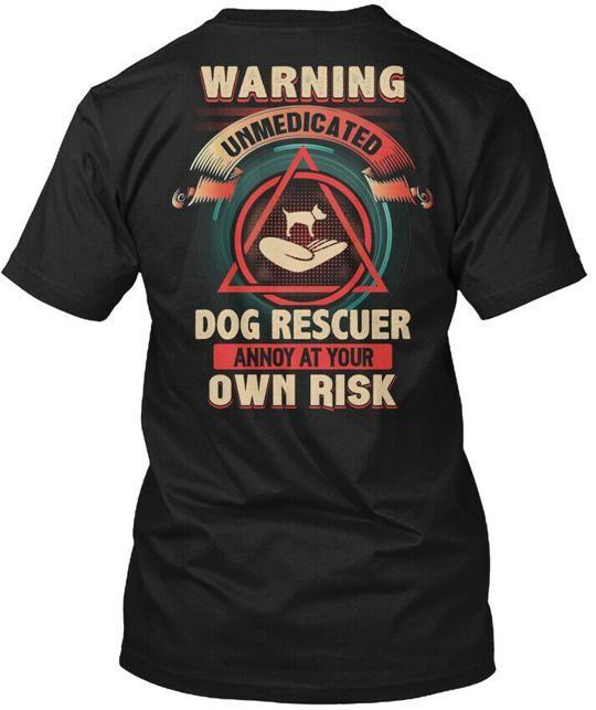 Unmedicated Dog Rescuer T-Shirt Made in the USA Size S to 5XL 3XL