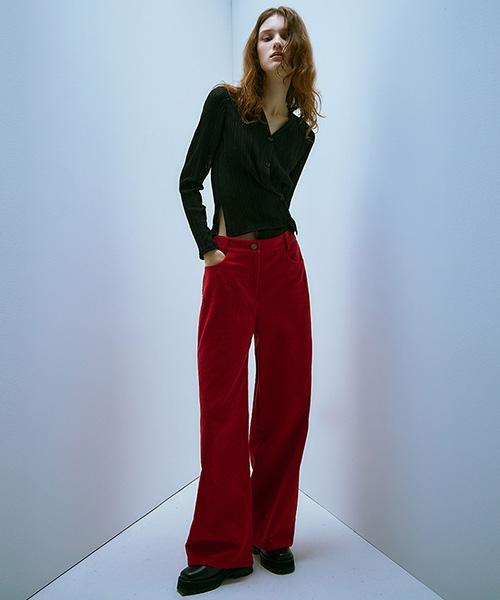 LINE STUDIO ONE Corduroy Wide Fit Pants Jwslok0100