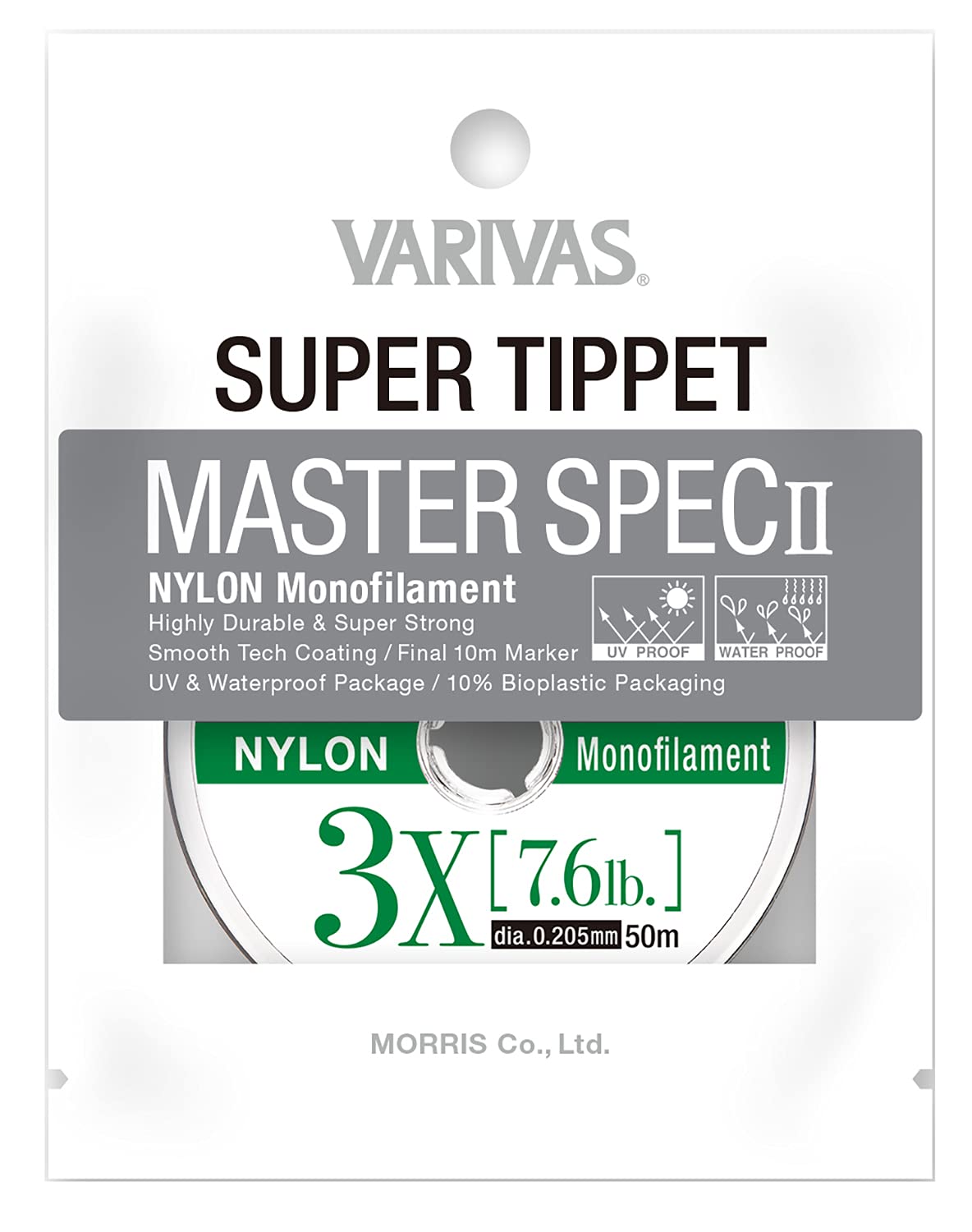 VARIVAS 24071 Super Tippet Master Spec 2 Nylon Natural #3X