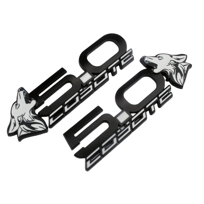 2Pcs New 3D Metal 5.0 Coyote Mach Logo Badge Emblem Decals Sticker For Mustang Dark Horse Shelby GT GT350 GT500 Accessories