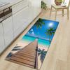 1Pcs Beautiful Scenery Pattern Floor Mat Modern Kitchen Polyester Rug Non-Slip Colorful Indoor Carpet, For Home Bathroom Bedroom Living Room Decor