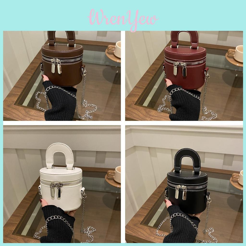 Pu Mini Tote Bag With Zipper Closure For Daily Use