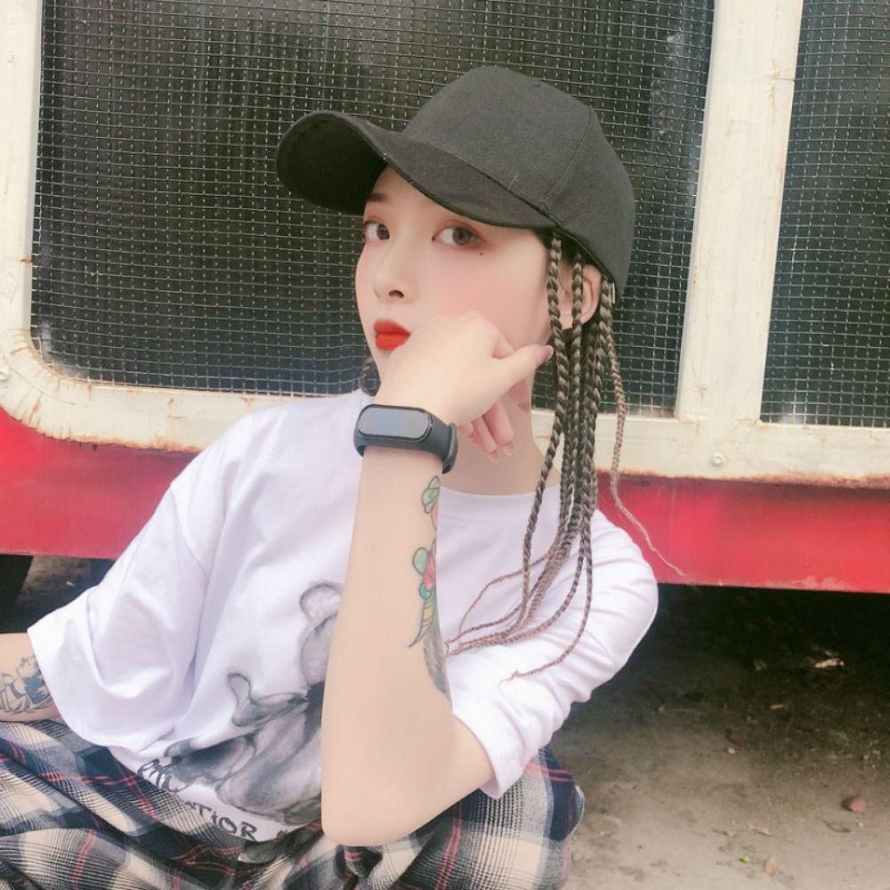 Daily Wear Wig Hair Dreadlocks Cap Baseball Cap Braid Sun Visor Hats Wig Hip Hop Hat Summer Unisex