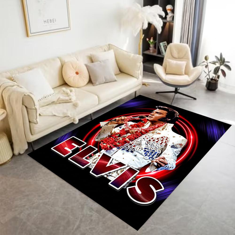 Elvis Presley Performance Carpet Design for Balcony Decorate room Living Rooms Foyer Anti-slip Rug Anime Office Decor Spiritual Gift