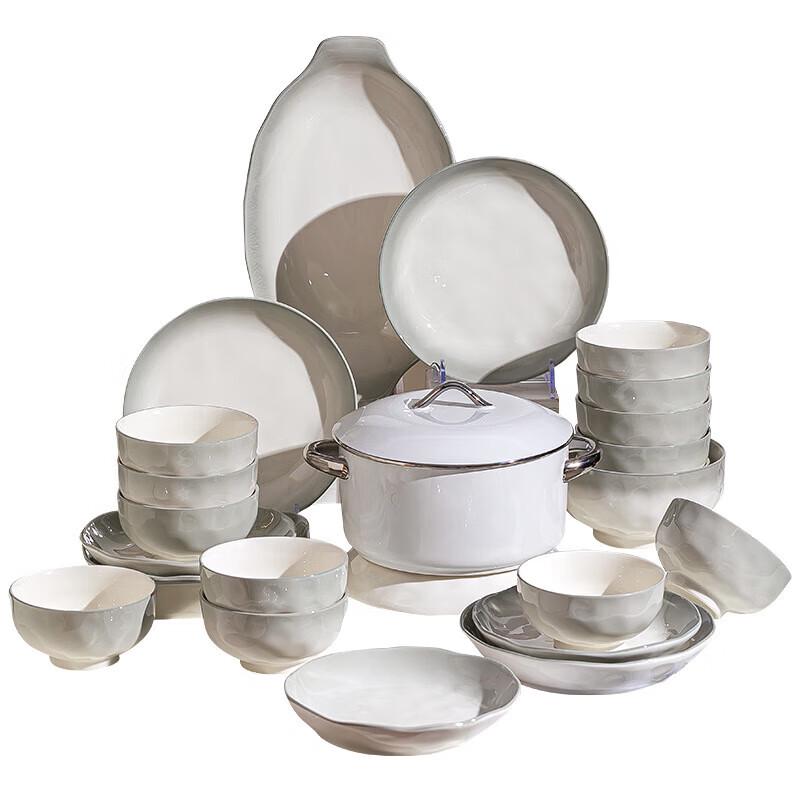 Wuhe Nordic Style Gradient Ceramic Deep Plate