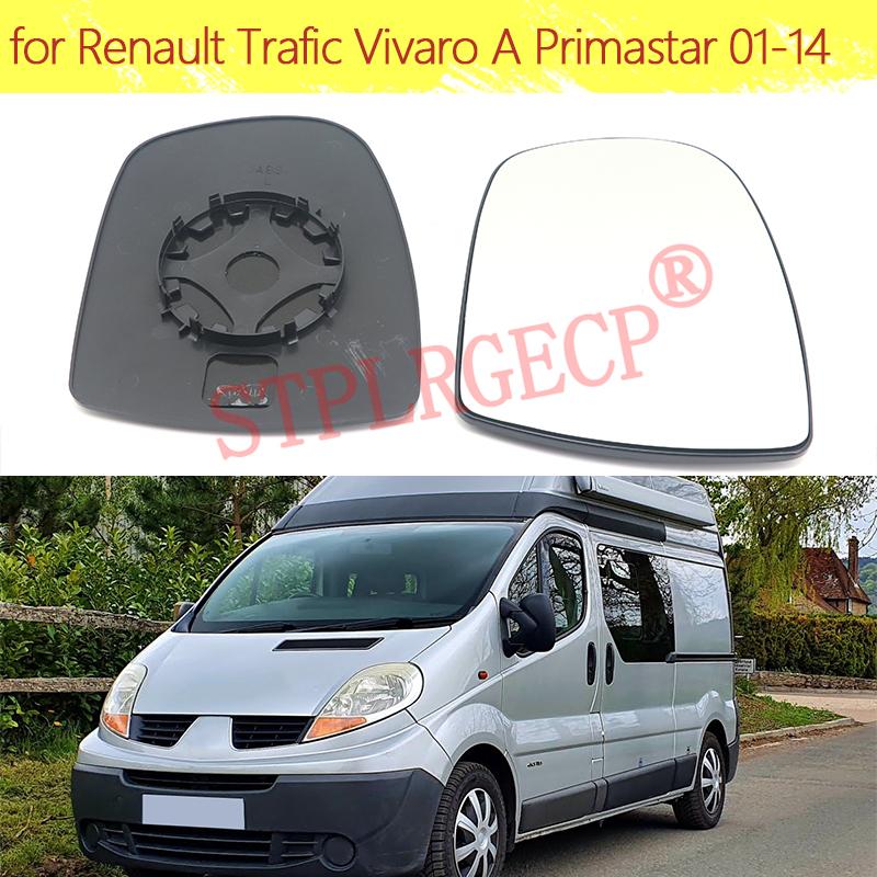 Auto Left Right Hand Side Door Wing Reaview Mirror Glass No-heated Replacement for Renault Trafic Vivaro A Primastar 2001-2014