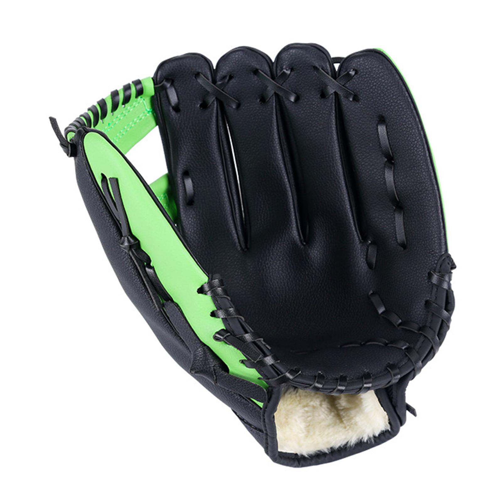 

Baseball Glove Soft PU Leather Thickening Pitcher Softball Gloves for Teens Adult Professional Baseball Mitt Catching зелёный