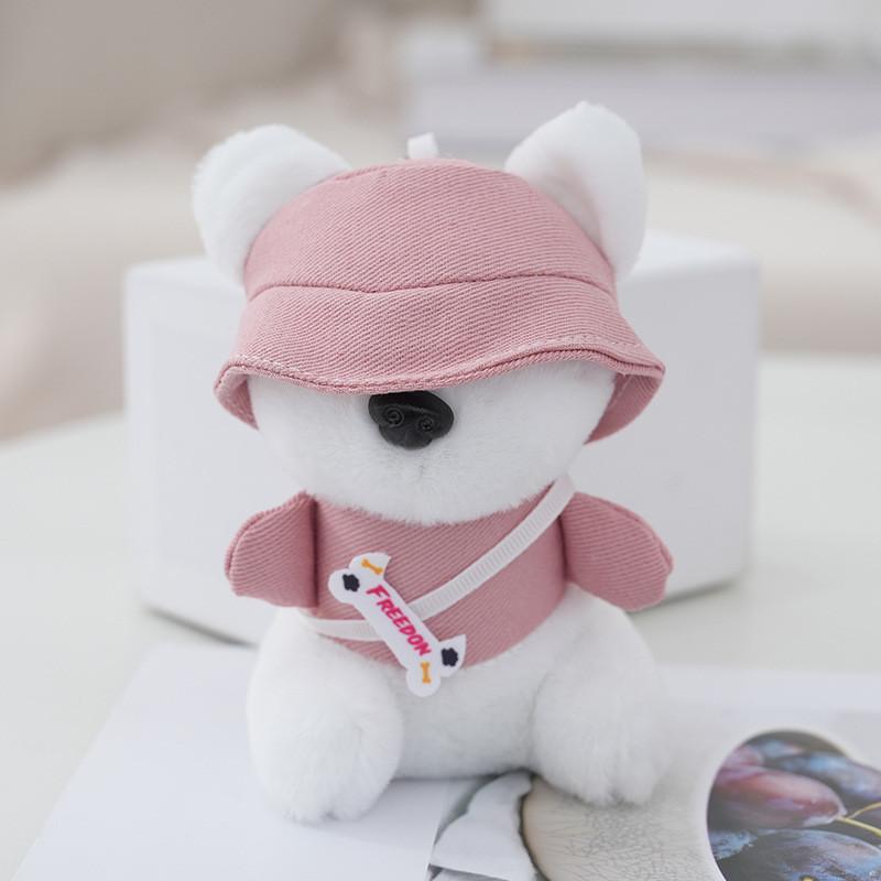 Cute Trendy Dog Plush Keychain For Couples Adorable Stuffed Animal Toy
