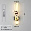 Chinese Cloisonné Enamel Brass Wall Lamp - Minimalist Bedside, Stair, Corridor & Living Room Light