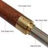 Guitar Fret Crowning Tool Fret File Dressing with Narrow/Medium/Wide 3 Edges Guitar Repairing & Luthier Tool Wood Handle