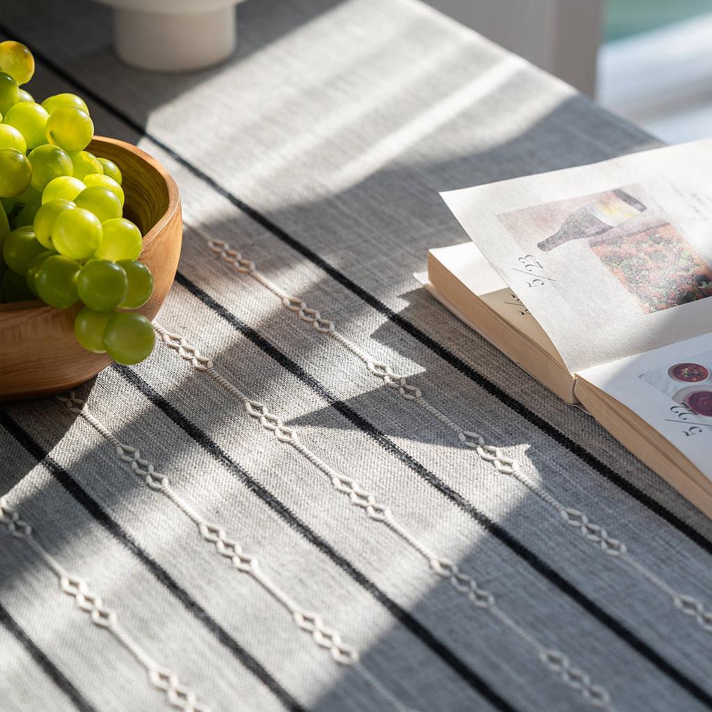 Cross Cotton And Linen Fabric Tablecloth High-End Linen Tablecloth Dining Table Cloth Coffee Table Cloth Rectangular Cover Towel