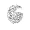 BF CLUB 925 Sterling Rings for Women Fashion Geometric Handmade Irregular Dots Layered Ring Party Christmas Gift