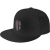 Ironworker American Flag Flat Brim Baseball Cap Mens And Womens Adjustable Hat Black