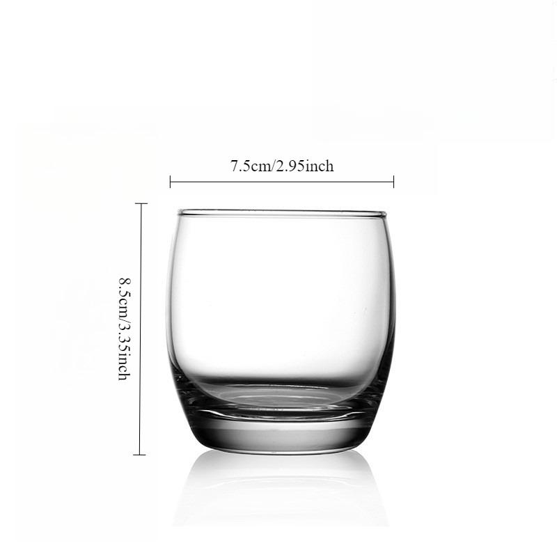 

Creative Transparent Cocktail Cups Thick Bottomed Glass Juice Beverage Cups Heat-resistant Tea Cup Minimally Designed Glass Mug 1pcs