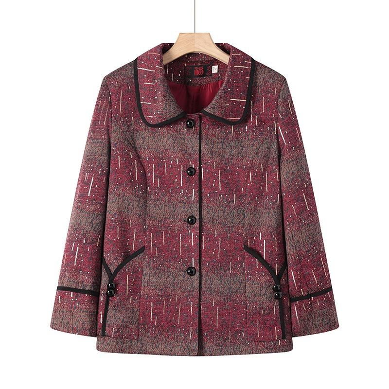 

Женская осенне-зимняя одежда флисовая утолщенная теплая хлопковая куртка 0 лет 0 пальто старушки 5XL (145-80kg recommended)