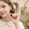 High-End Summer Rose Resin Stud Earrings - Versatile, Elegant Accessories for Women
