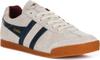 Gola Harrier Suede Sneakers (CMA192) Off White/blue/red