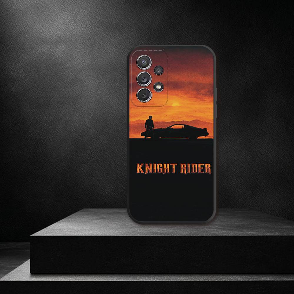K-Knight Rider K-KITT Car For Samsung S 26,25,24,23,22,30,21,10,9,Ultra,Plus,Lite,FE,4,5G Black Soft Case Phone Case