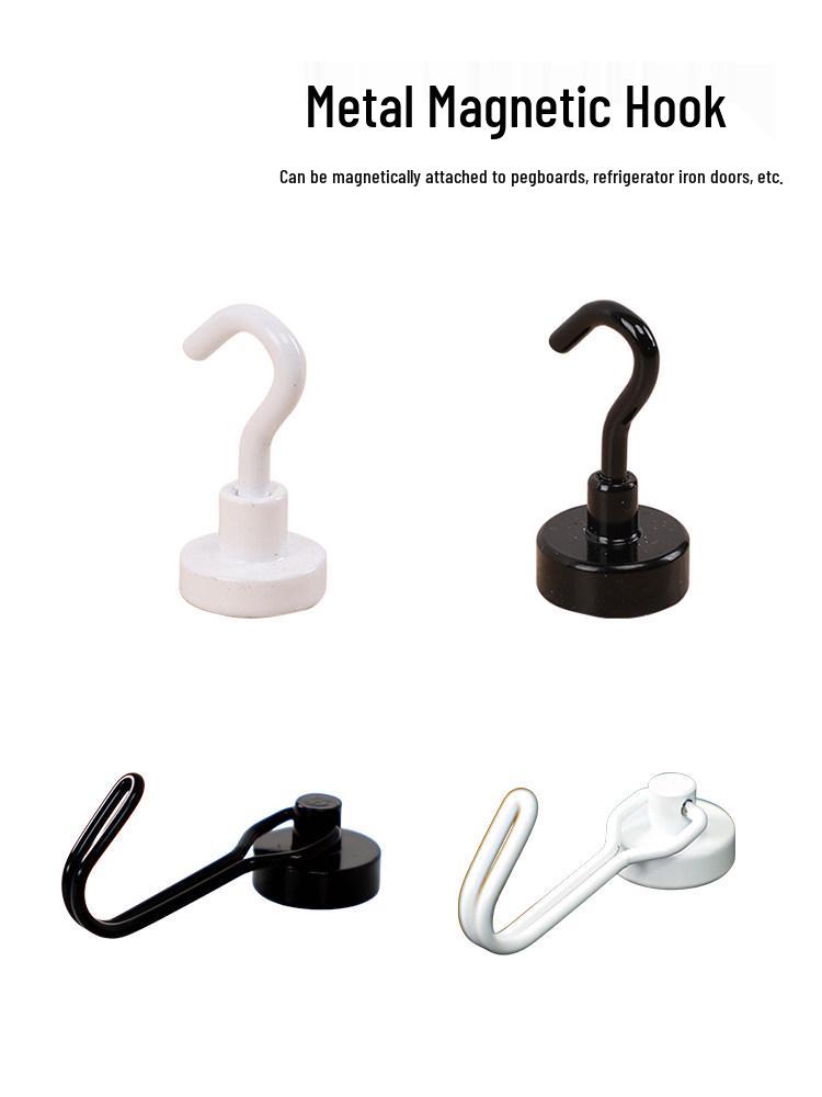 Japanese Strong Magnetic Mini Metal Hook for Refrigerator and Kitchen Use, No-Drill Required