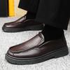 Leather shoes, new soft-soled and soft-sided casual shoes, simple big scalp shoes, sources