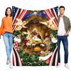 Christmas Nativity Scene Blanket Soft Warm Decorative Throw Cozy for Holiday Season Home Decor Perfect Gift for Family and Frien