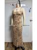 2026 Abito Elegante con Lacci e Schiena Scoperta Slim-fit da Donna