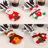 Santa Claus & Snowman Christmas Cutlery Set - Table Decorations