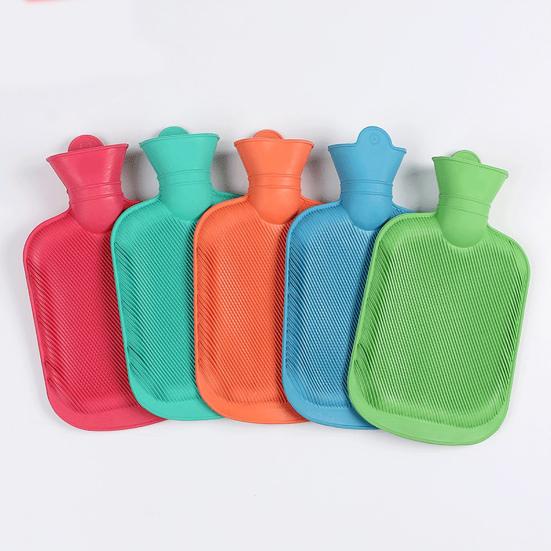1000 ml spiralversiegelte Wärmflasche, verdickter Gummi, langlebige Wärmeerhaltung, Wasserfüllung, auslaufsicherer Wärmbeutel