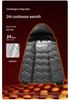 Men's & Women's Thickened Color Block Hooded Down Jacket - Autumn/Winter Outdoor Warm Outerwear