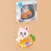 Cartoon Animal Baby Kids Musical Educational Toy Electronic Piano with Light and Sound (Random Color)