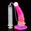 Glow-in-the-Dark Tentacle Dildo – Soft Silicone Ejaculating Cock for Women, Anal Fantasy Sex Toy with Squirting Function