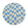 Coaster Exquisite Checkerboard Acrylic Coaster Stylish Rounded Placemat for Coffee Tea Table Decoration