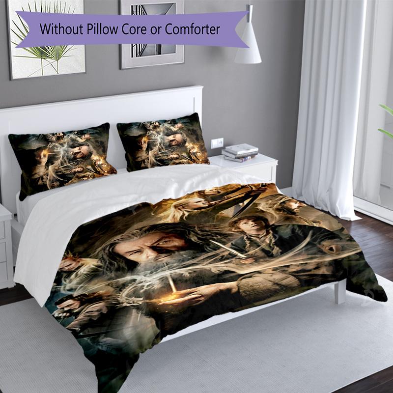 3pcs The Lord of the Rings1 pattern bedding set duvet cover set includes duvet cover &pillowcases, perfect all season bedroom decoration & gift