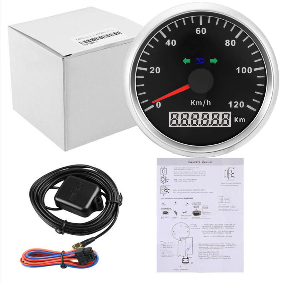 85mm LED GPS Speedometer with ODO Anti-fog Turn Signal for Motorcycle