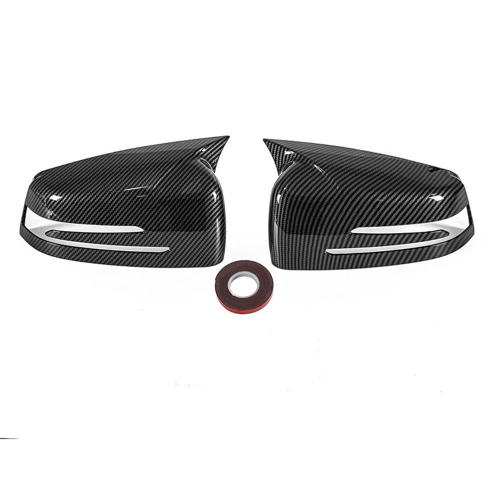 Carbon Fiber Look Wing Mirror Cover For 10-16 Mercedes E-Class W212 C-Class W204