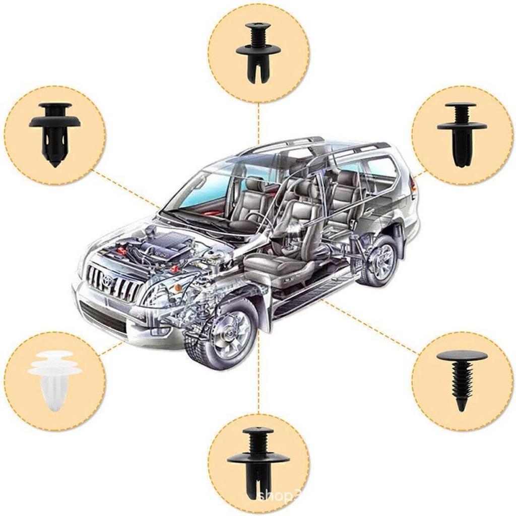 Auto Befestigungsclips & Befestigungselemente Kits Auto Verkleidung Set Kombinationsklemmen Auto Ausbau Vibrationsfeste Schaumstoffpads