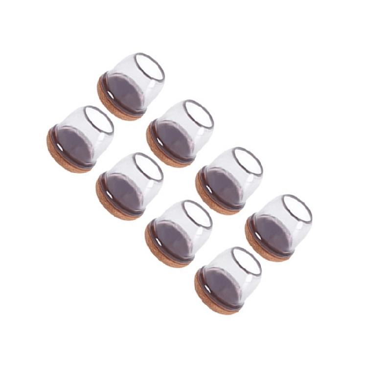 8Pcs Round Chair Leg Protector Felt Pad Chair Leg Cover Rubber Feet Protector Pad for Hardwood Floor Furniture Pad