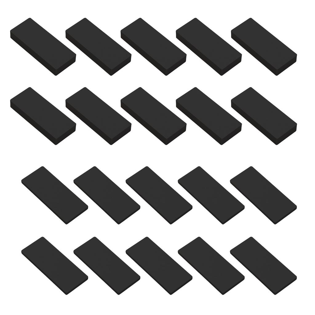 20Pcs Furniture Wall Protectors EVA Foam Headboard Stoppers Black Headboard Bumper Bed Stoppers Easy To Install