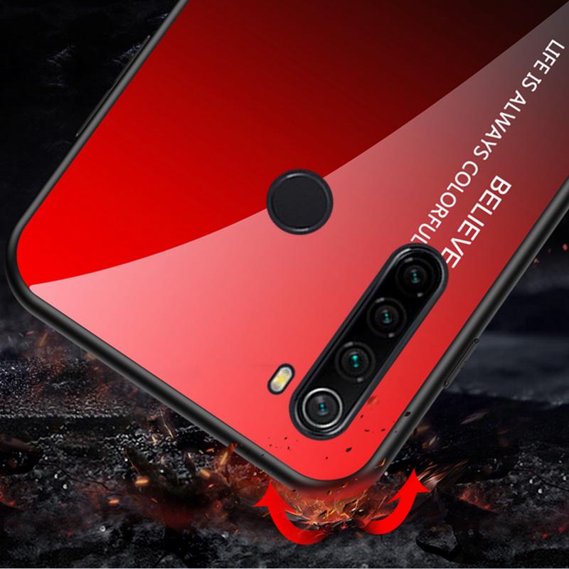 

Для Xiaomi CC9 10 10Pro Note10 Redmi K20 K30 Note 8Pro 8T 6 6A 7 7A 8 8A 9 Градиентный цвет Закаленное стекло Мягкий край Ультратонкая задняя крышка для Oppo Vivo