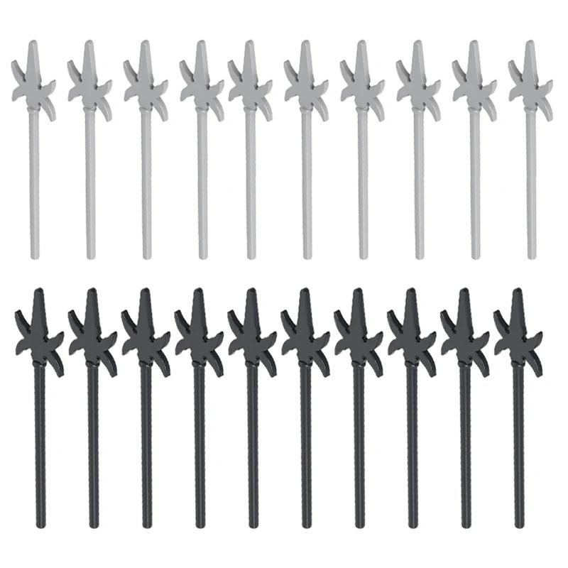 MOC Medieval Military Building Blocks Weapon Figure Accessories Shoulder Armour Helmet Bow Cape Hat Sword Brick Toy Gift X038