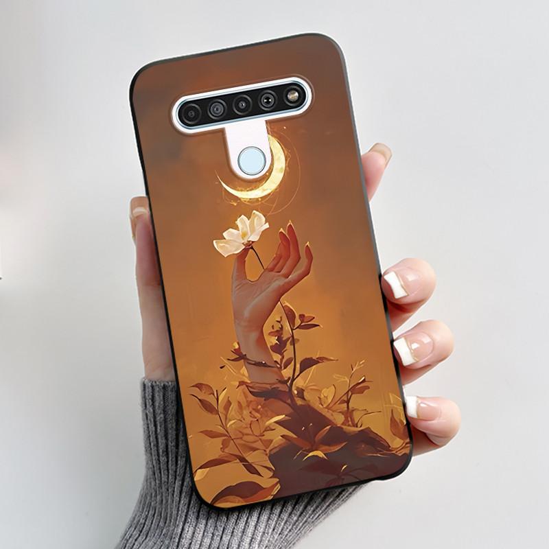 Luxury Cute Cool Boys Girls Case For LG K61 Q61 Q70 Phone Case Black Matte Soft Silicone Back Cover Protective TPU Bumper Shell