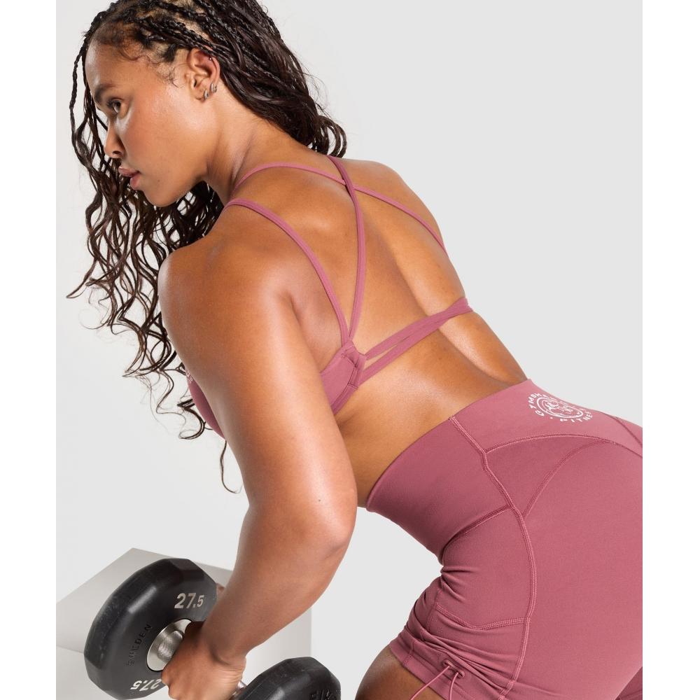 Gymshark Legacy Bra Washed Berry Pink B1c6u Kcps