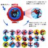 PUTCENDI Kids' Wristwatch Mini Projector Children's Electronic Watch 20 Patterns Night Light Spider-Man Cosplay Gift Red