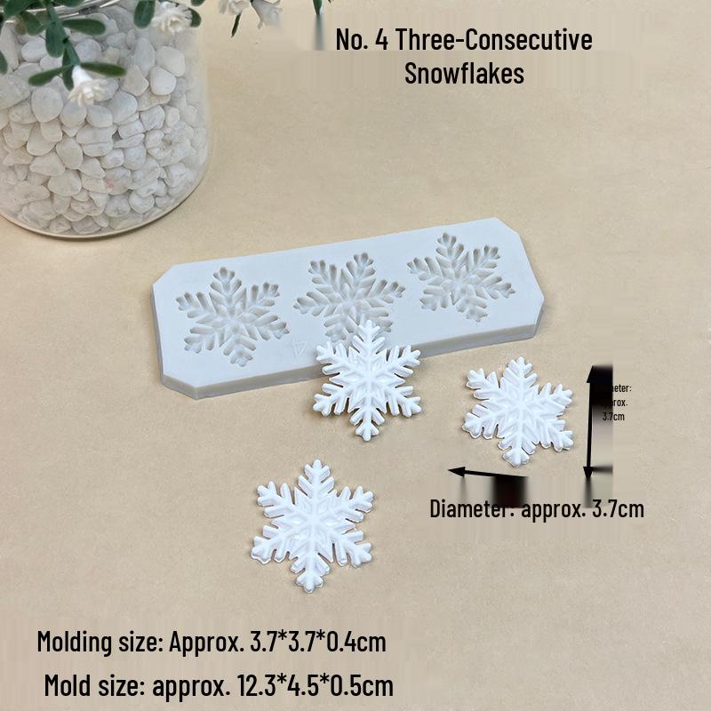 Snowflake Silicone Mold for Cake & Chocolate Decorations